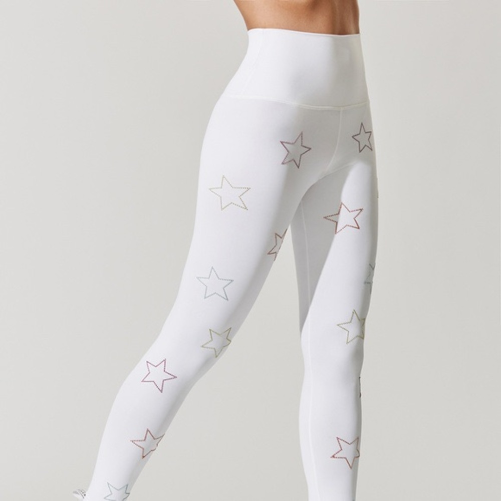 BEACH RIOT HARPER white star leggings